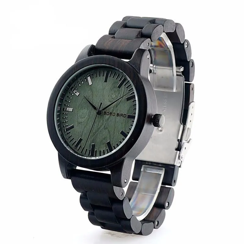 Ebony Wooden Quartz Watch