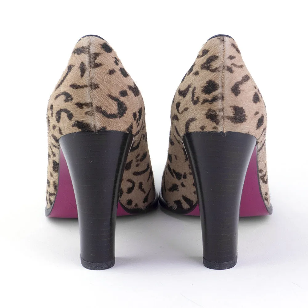 Emmanuel Ungaro 1990's Leopard-Print Pumps, 8  New/Old