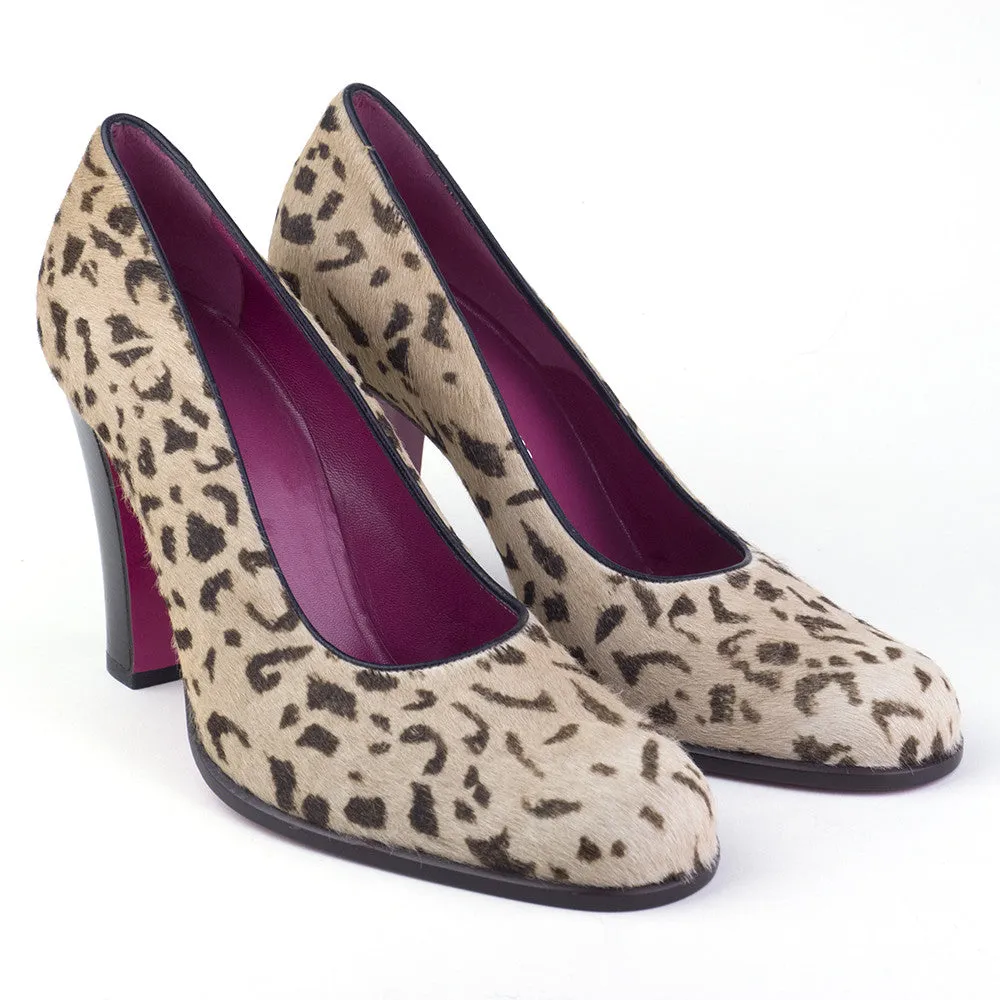 Emmanuel Ungaro 1990's Leopard-Print Pumps, 8  New/Old