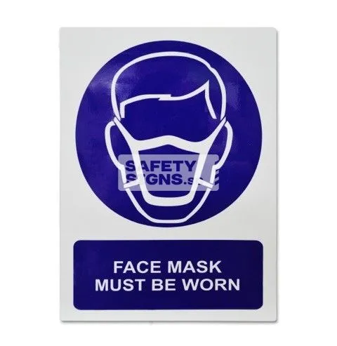 Face Mask Must Be Worn (M005_ALU)