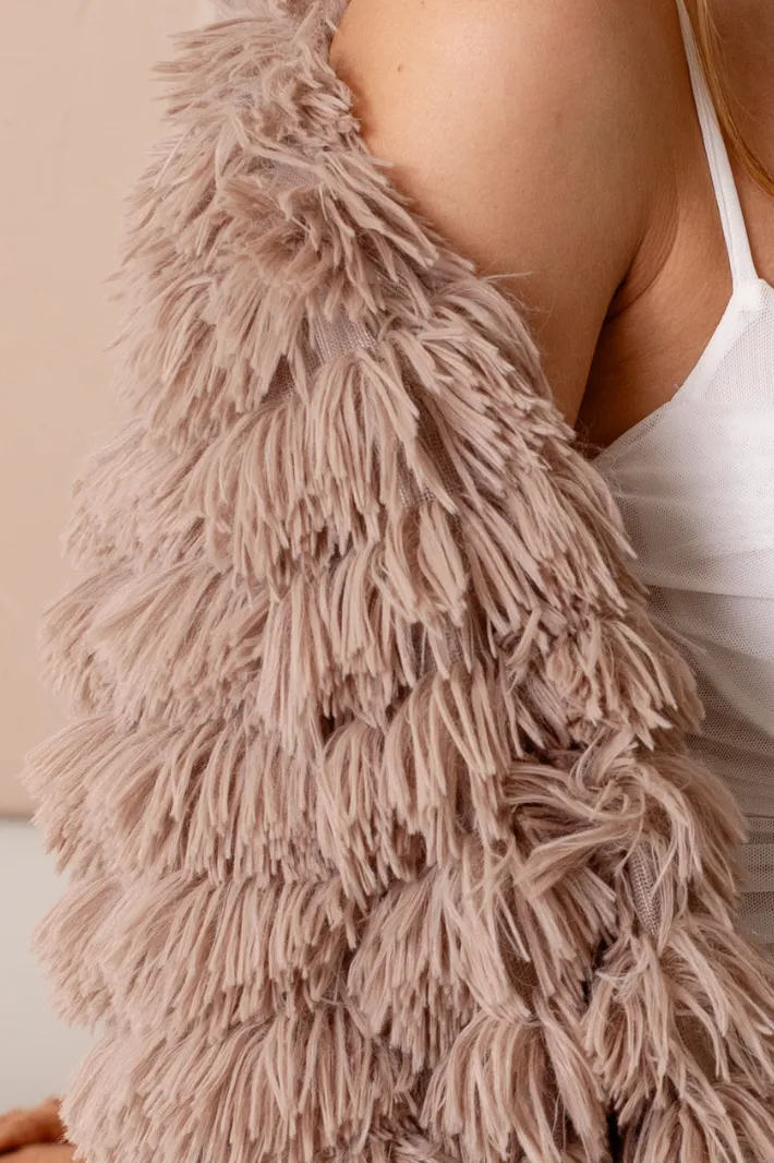 FEVER HOPE FUR COAT - Brown