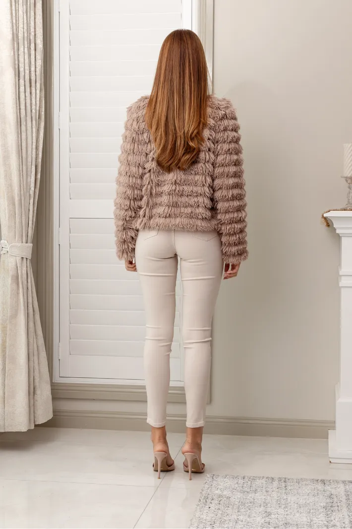 FEVER HOPE FUR COAT - Brown