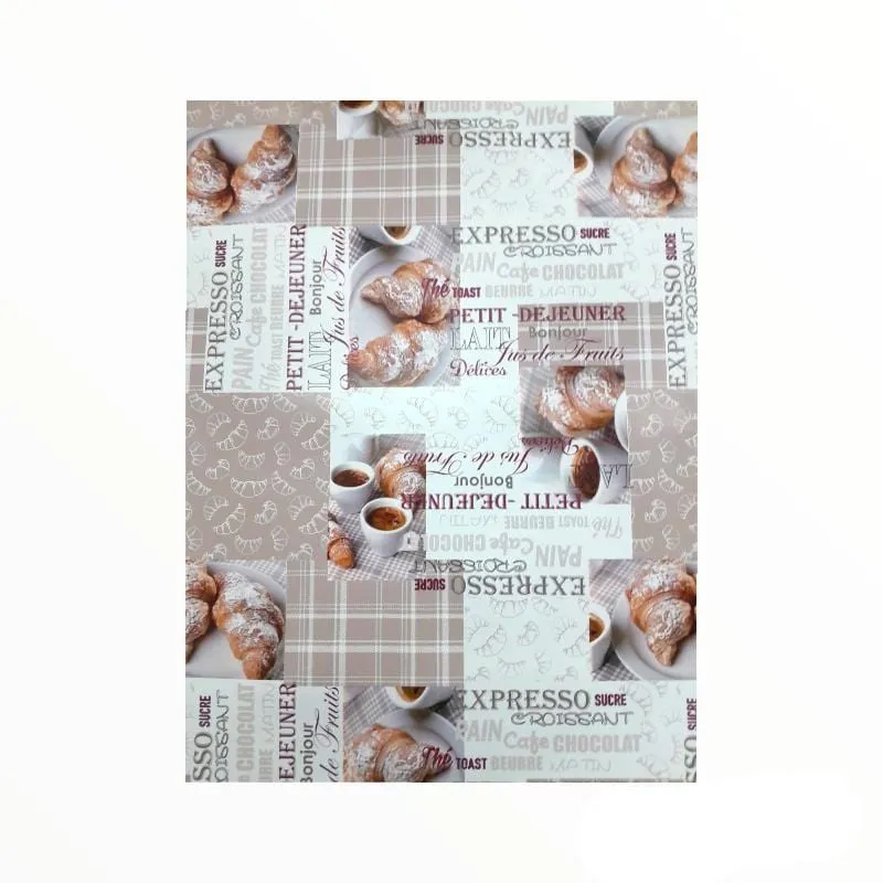 Flannel Backed Chrossaint  Plastic Tabling 67B 140 cm