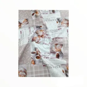 Flannel Backed Chrossaint  Plastic Tabling 67B 140 cm