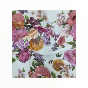 Flannel Backed Roses Plastic Tabling 246A 140 cm