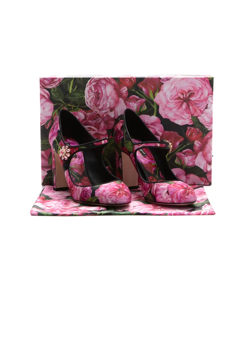 Floral Mary Jane Pumps - Size 39.5