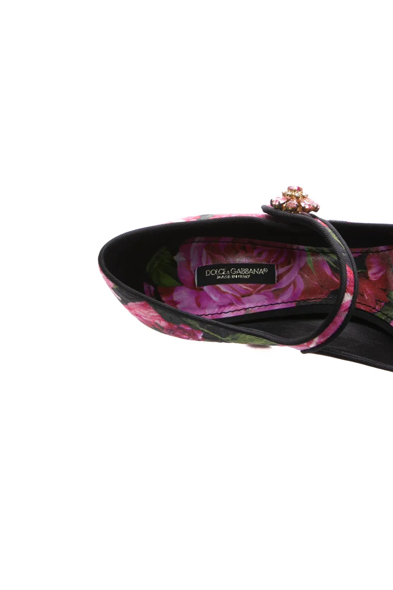 Floral Mary Jane Pumps - Size 39.5