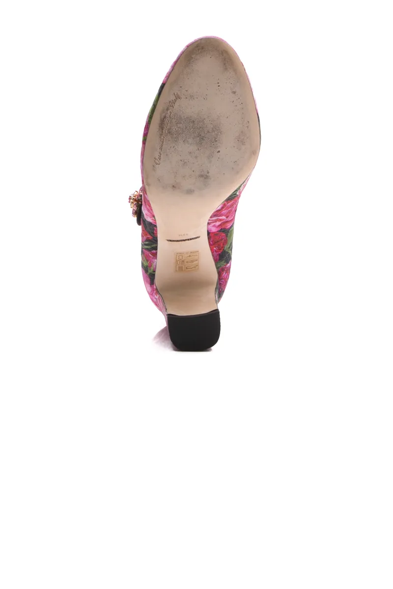 Floral Mary Jane Pumps - Size 39.5