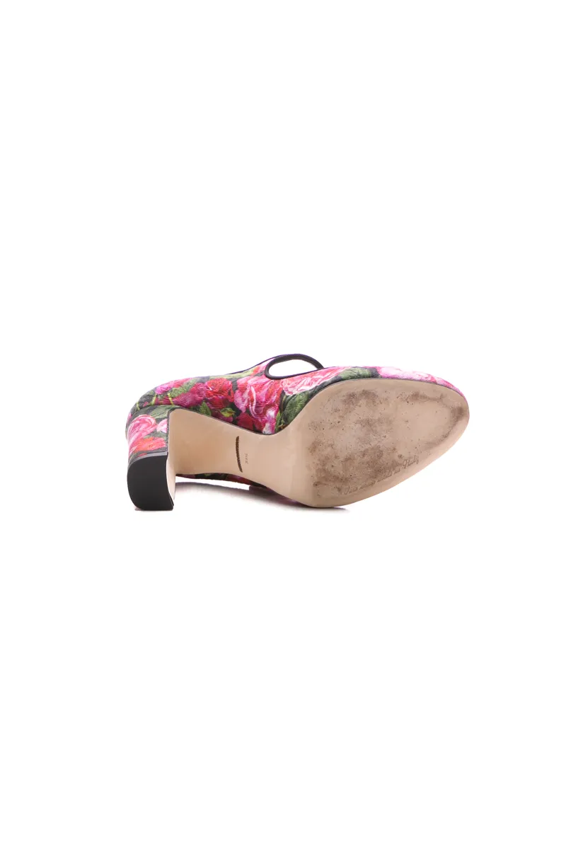 Floral Mary Jane Pumps - Size 39.5