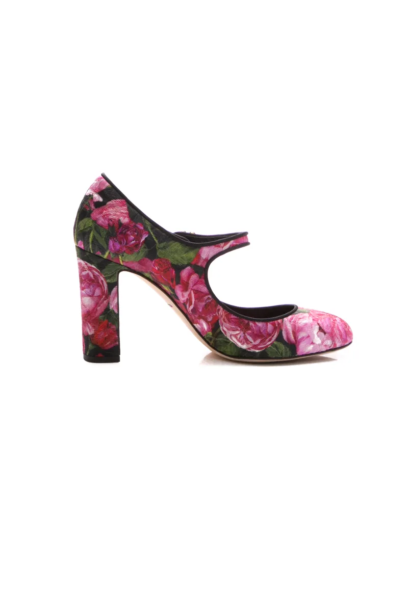 Floral Mary Jane Pumps - Size 39.5
