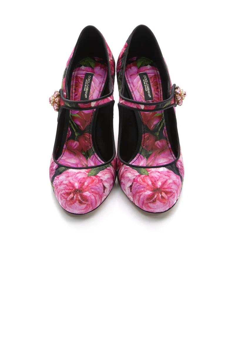 Floral Mary Jane Pumps - Size 39.5