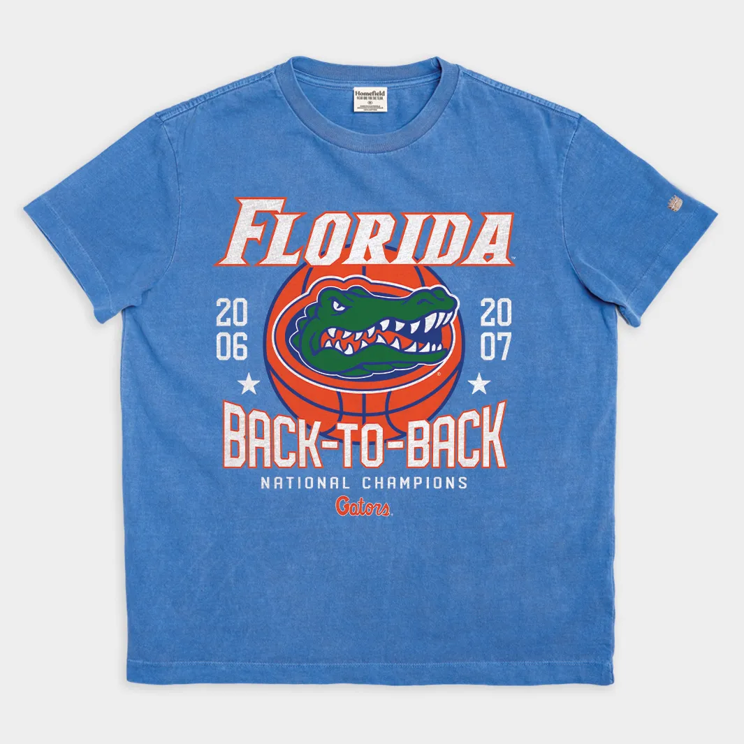 Florida Gators Back-to-Back Basketball Champs Tee