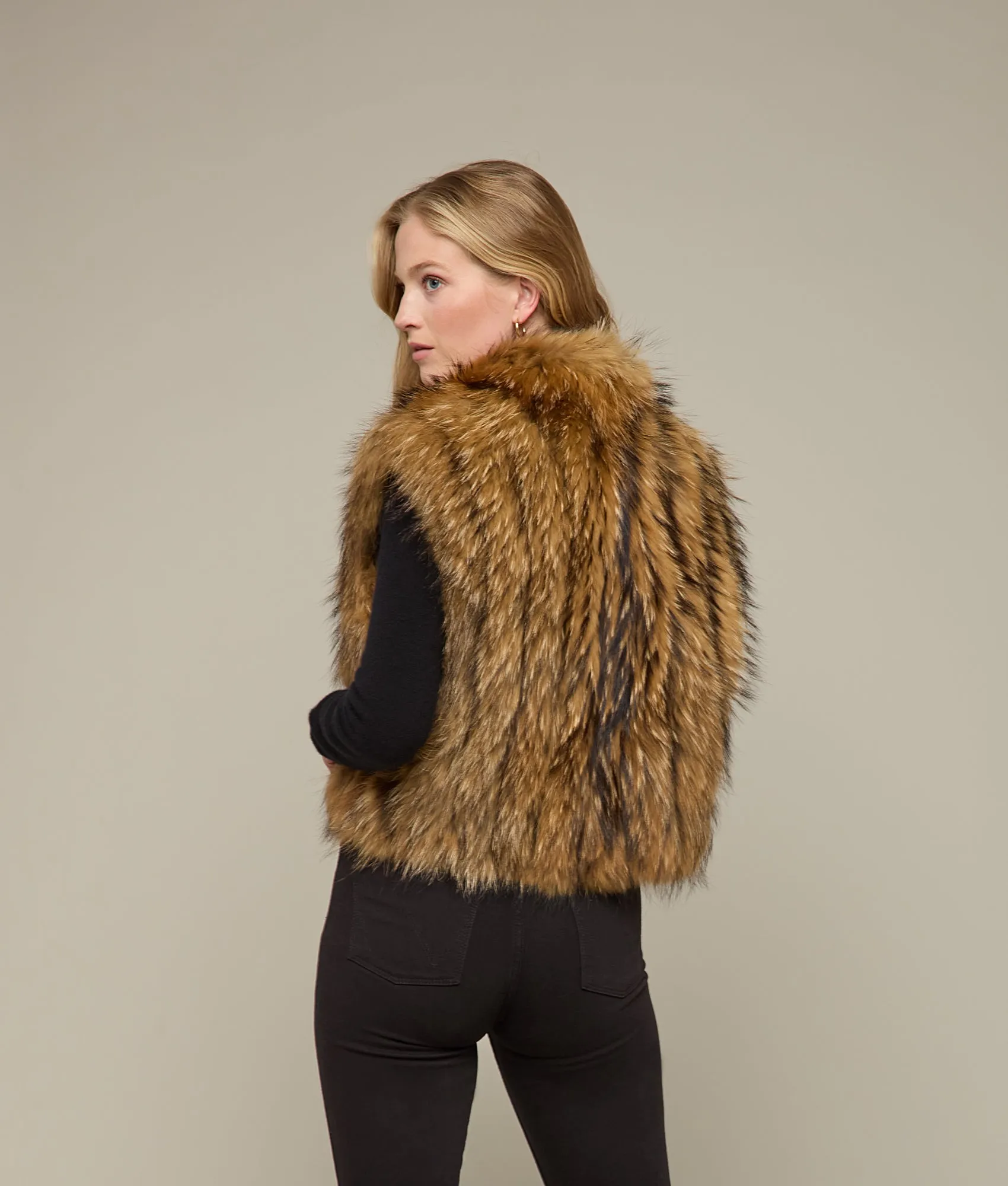 Fox Vest :: Brown/Black Multi