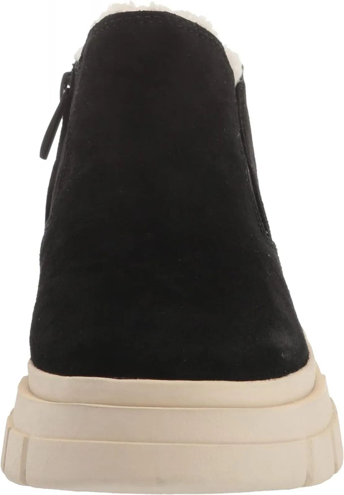 Franco Sarto Womens Suede Faux Fur Lined Anoro Bootie H7330L1 Black 10M