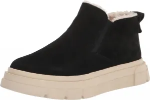 Franco Sarto Womens Suede Faux Fur Lined Anoro Bootie H7330L1 Black 10M