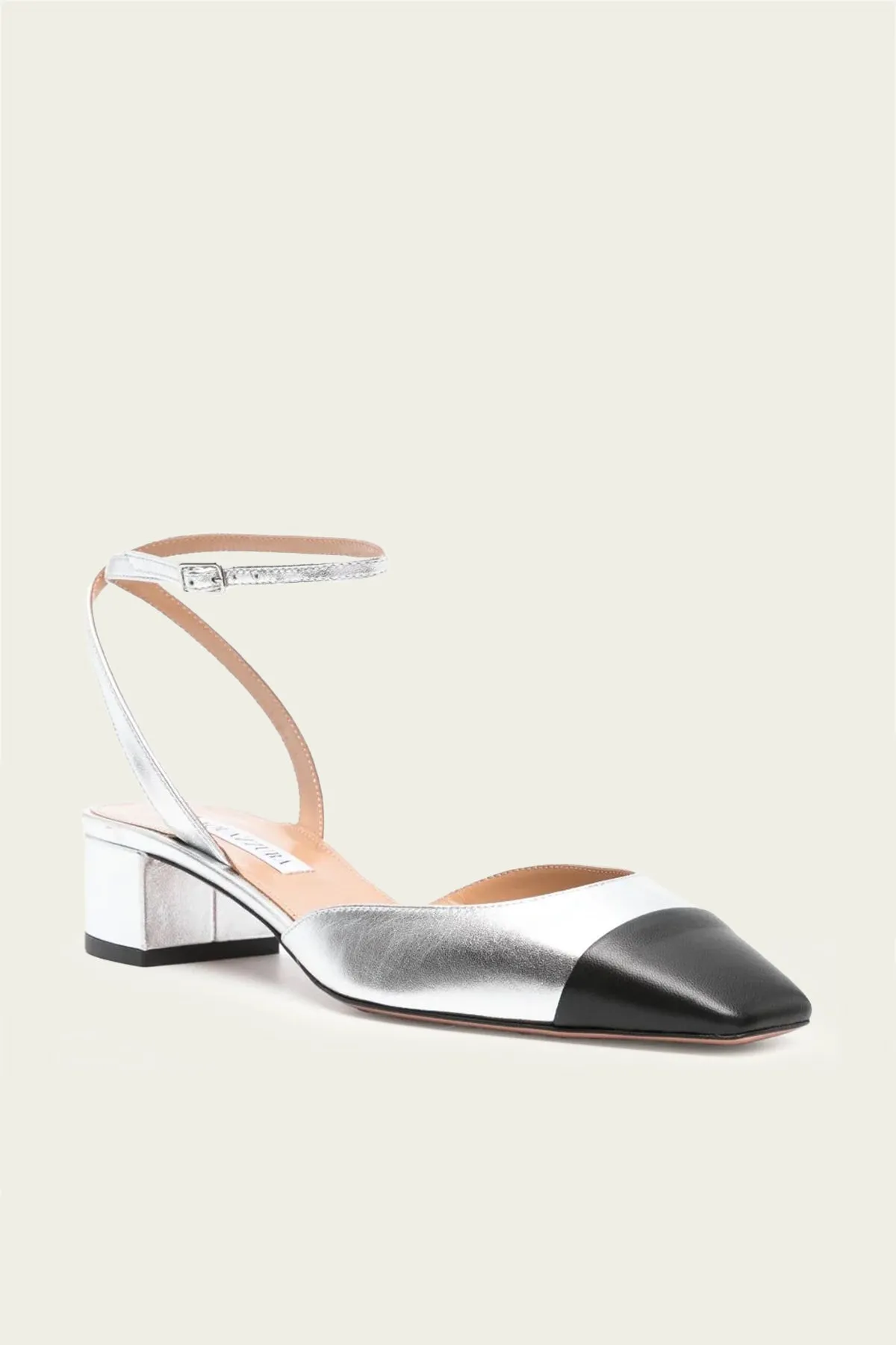 French Flirt Pump 35 in Silver Black