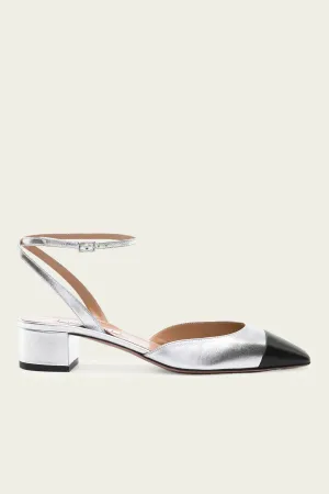 French Flirt Pump 35 in Silver Black