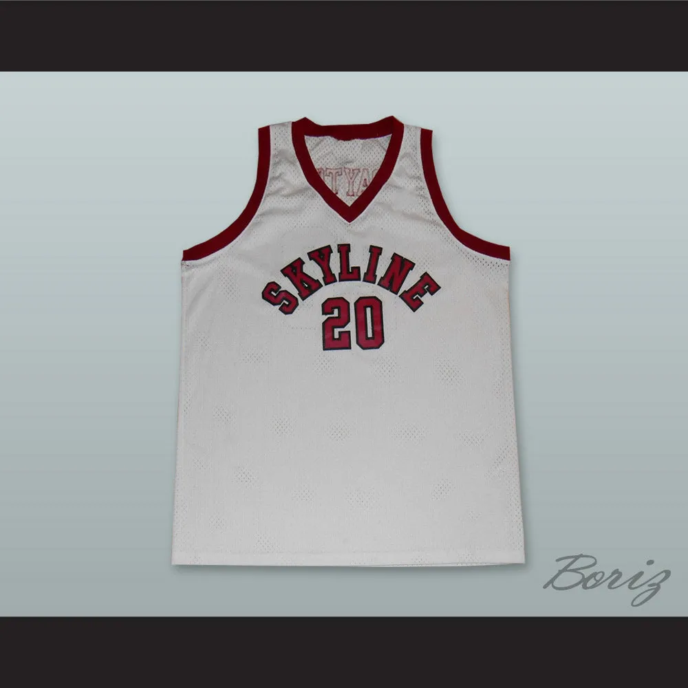 Gary Payton 20 Skyline High School White Basketball Jersey