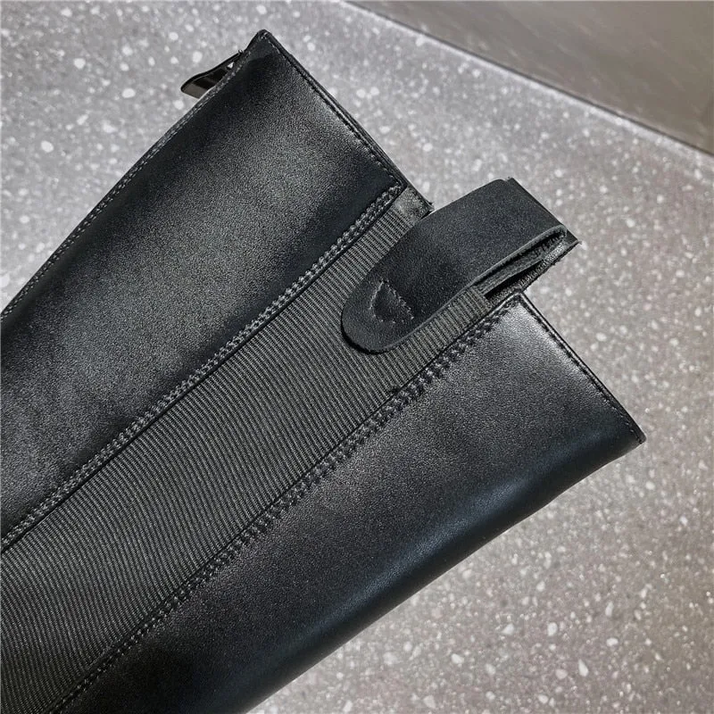 Genuine Leather Thick Bottom boots