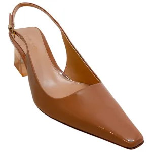 Gianvito Rossi Praline Patent Leather Cosmic Sling 55 Pumps
