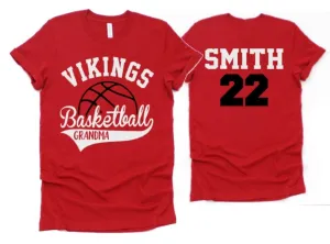 Glitter Basketball Grandma | Basketball Mom Shirt | Bella Canvas Tshirt | Basketball Mom Shirt | Customize Colors
