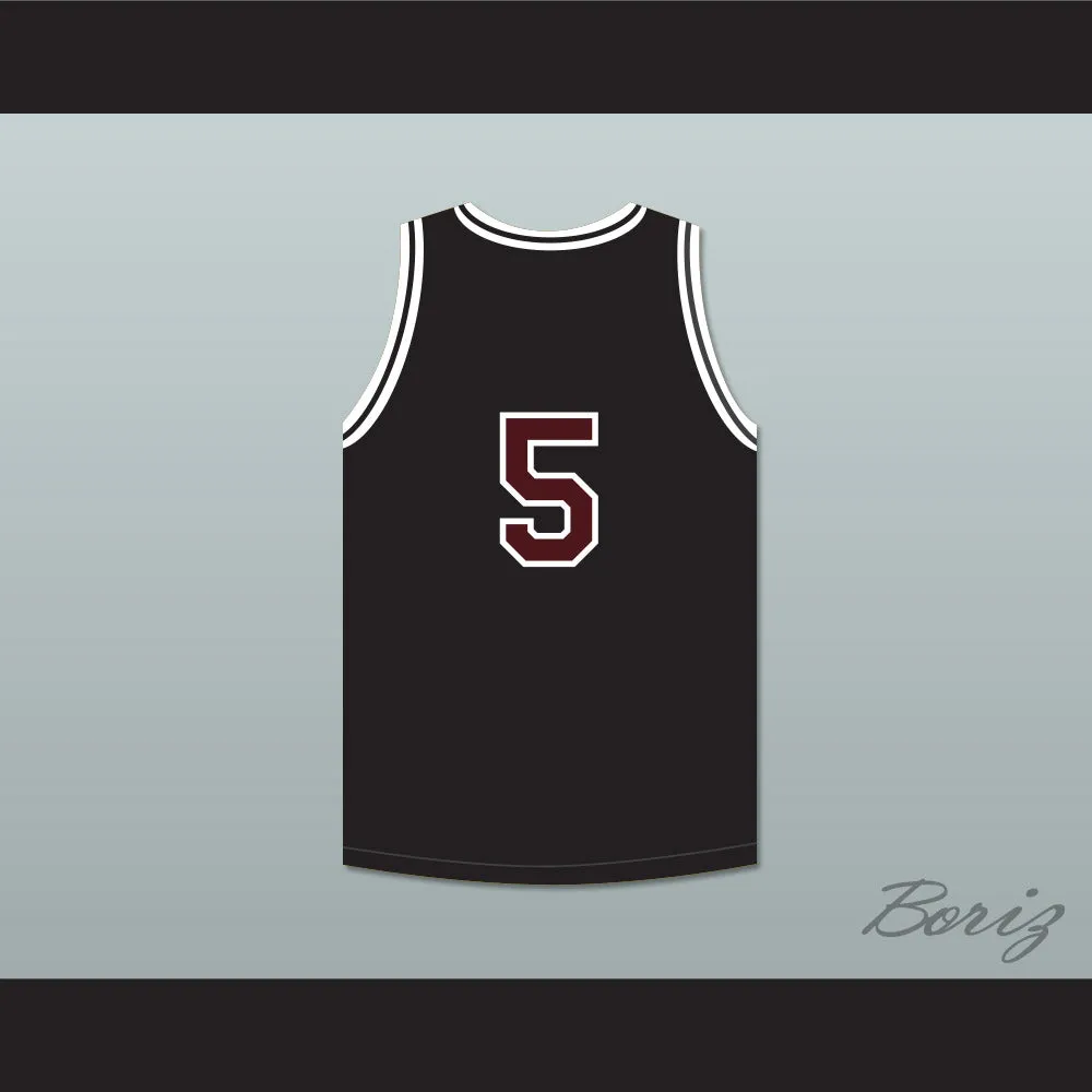 Hakim 5 Wolves High School Black Basketball Jersey