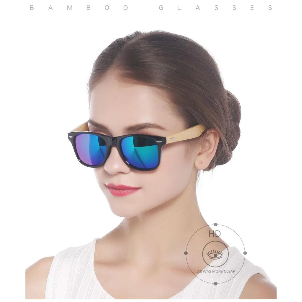 Handcrafted Sunglasses (Unisex) <br> Bamboo & Glass
