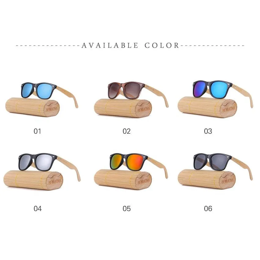Handcrafted Sunglasses (Unisex) <br> Bamboo & Glass