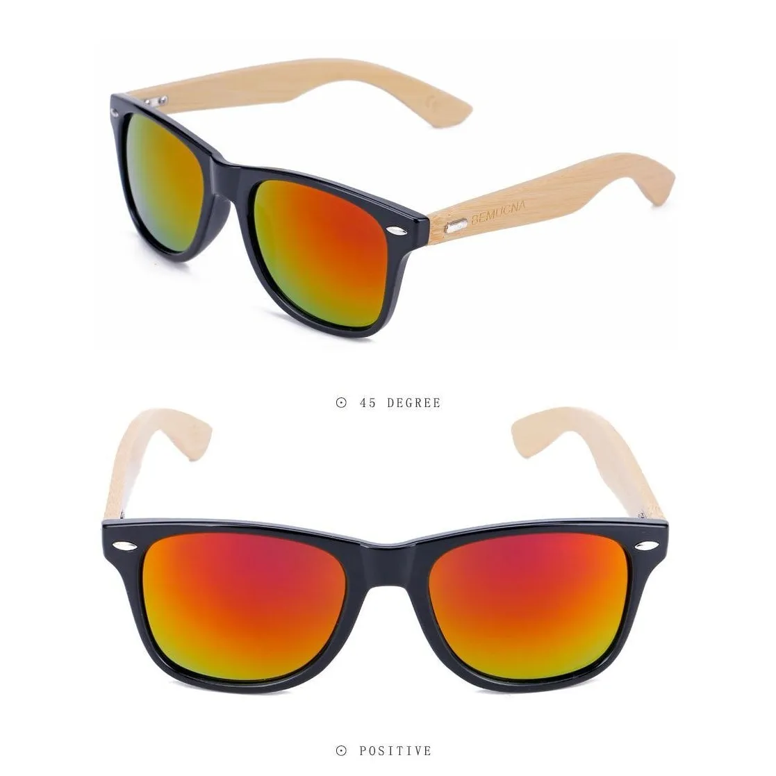 Handcrafted Sunglasses (Unisex) <br> Bamboo & Glass