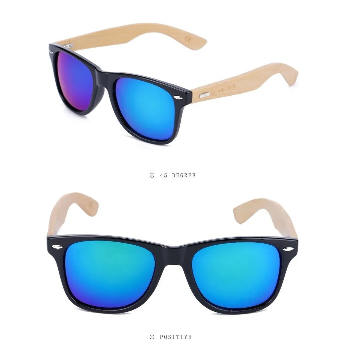 Handcrafted Sunglasses (Unisex) UV400 <br> Bamboo & Glass