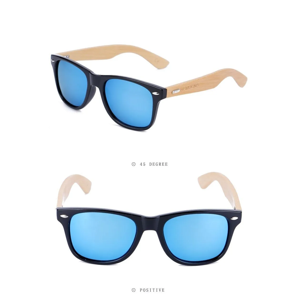 Handcrafted Sunglasses (Unisex) UV400 <br> Bamboo & Glass