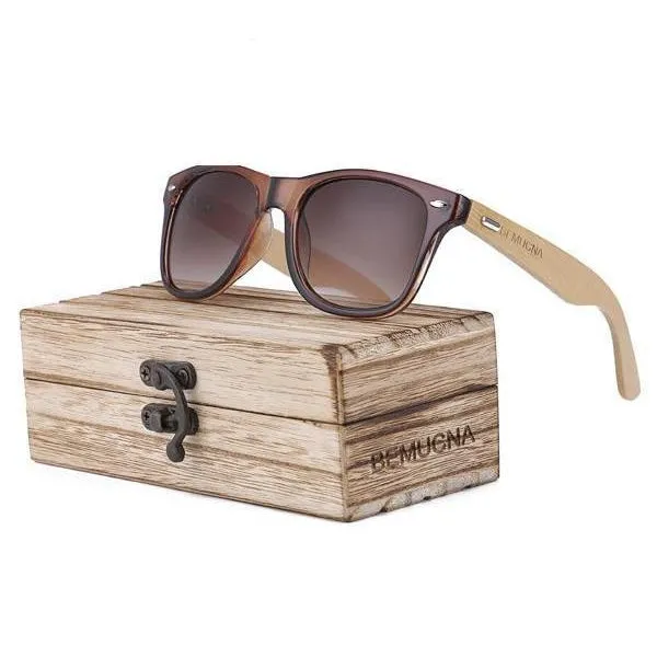 Handcrafted Sunglasses (Unisex) UV400 <br> Bamboo & Glass