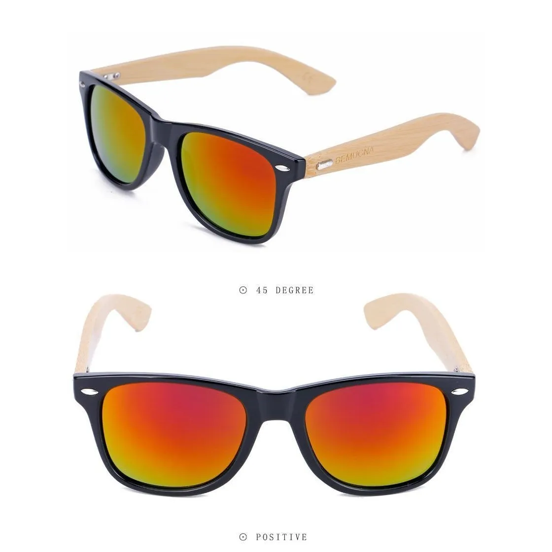 Handcrafted Sunglasses (Unisex) UV400 <br> Bamboo & Glass