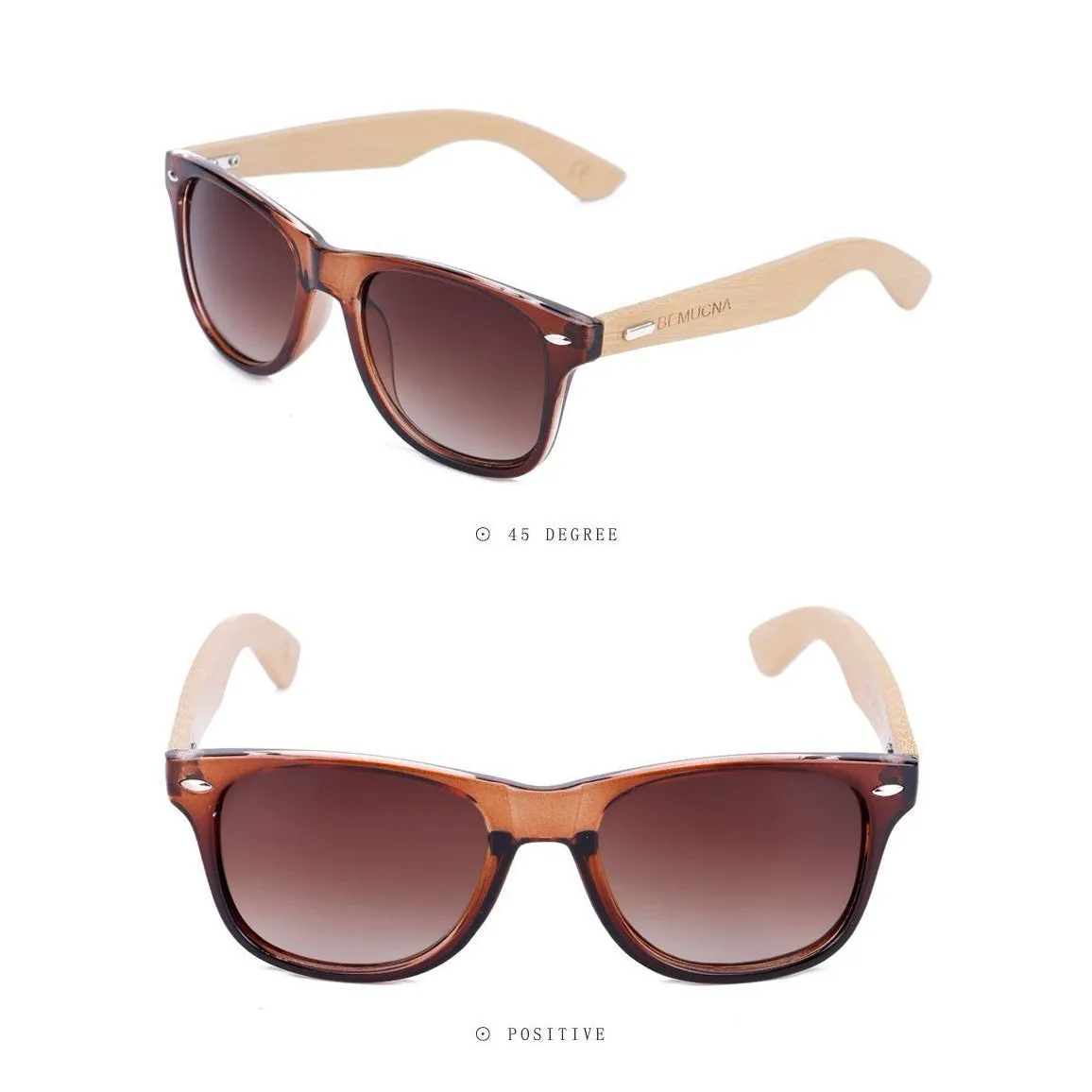 Handcrafted Sunglasses (Unisex) UV400 <br> Bamboo & Glass