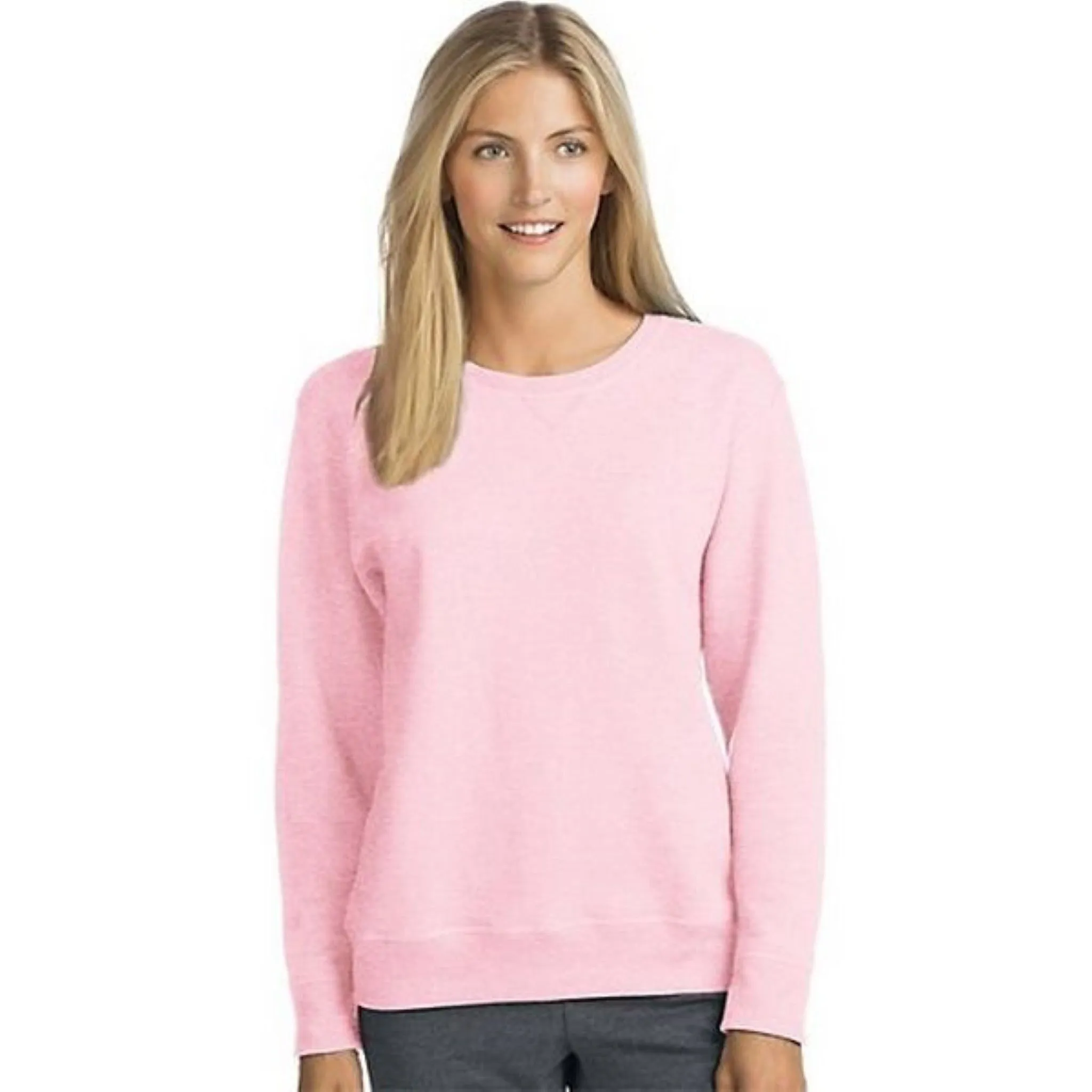 Hanes Women's V-Notch Pullover Fleece Sweatshirt