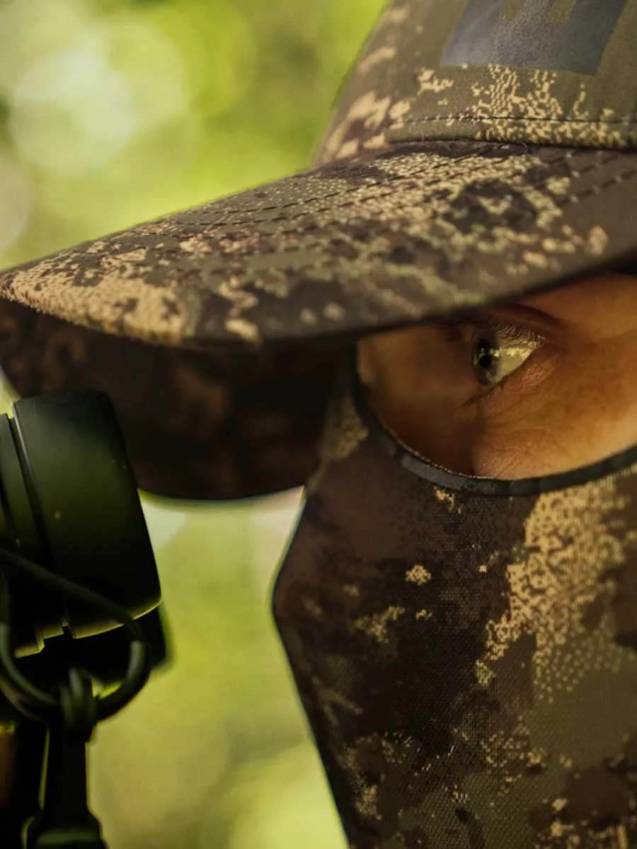 HARKILA Deer Stalker Camo Cap with Mesh Visor - AXIS MSP Forest Green