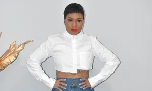 High Low Collared Crop Top
