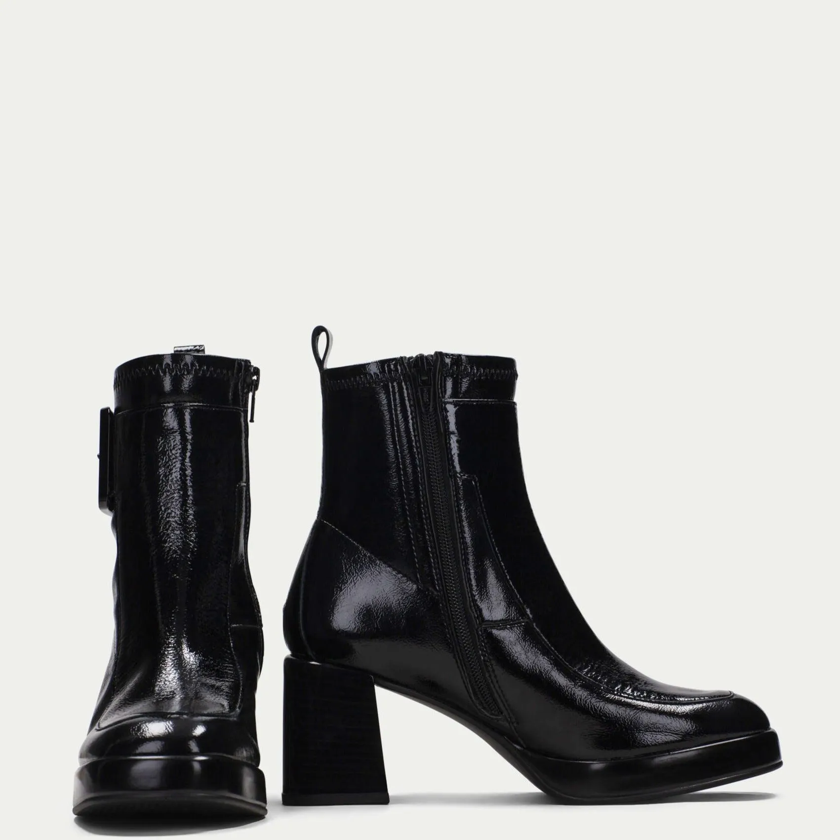 Hispanitas Black Leather Platform Boots