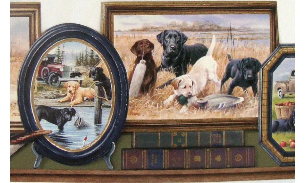 Hunting Dogs PT18113 Wallpaper Border