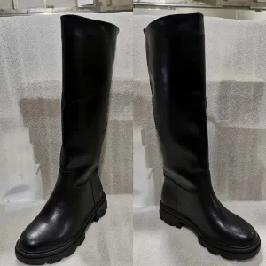 INS Hot Chunky Heels  Round Toe Women Cool Thick Bottom  Boots
