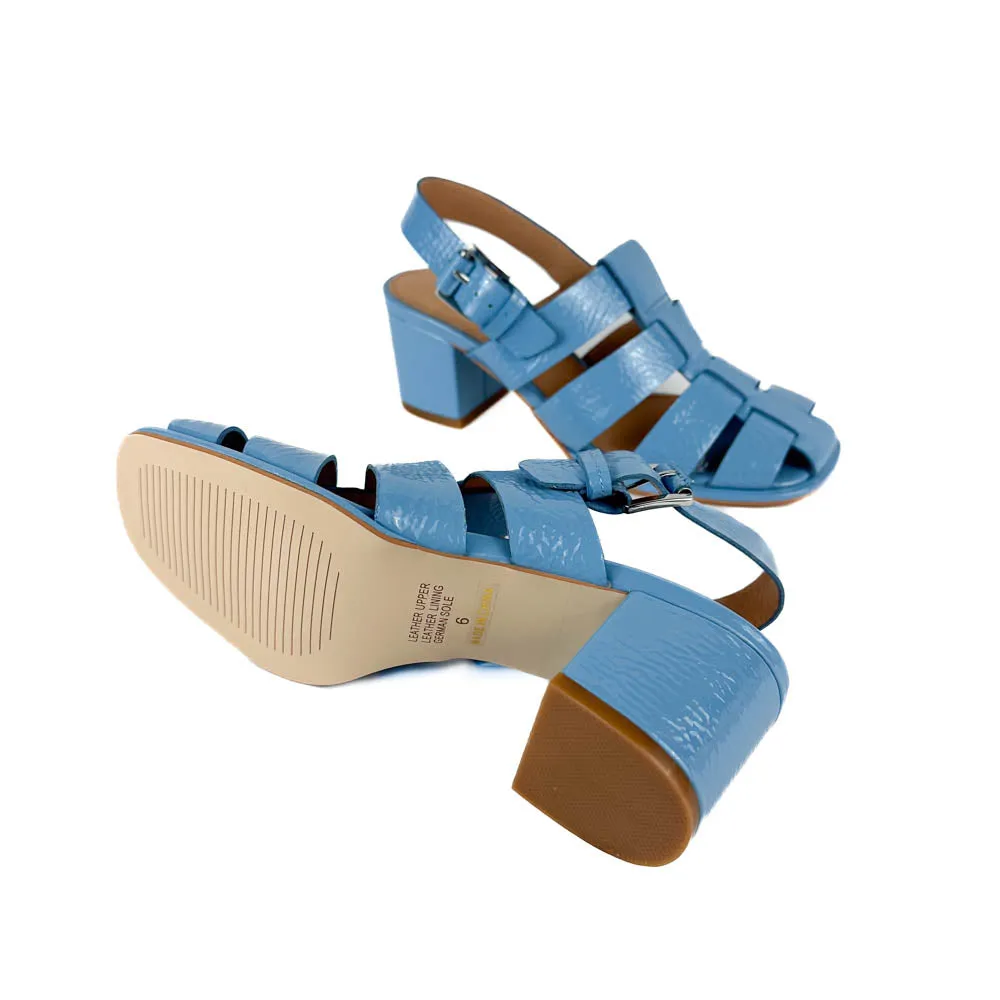 Intentionally Blank - July Fisherman Heel (Bright Blue)
