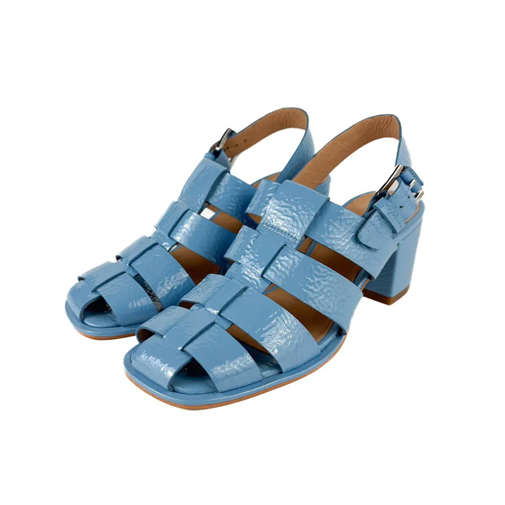 Intentionally Blank - July Fisherman Heel (Bright Blue)
