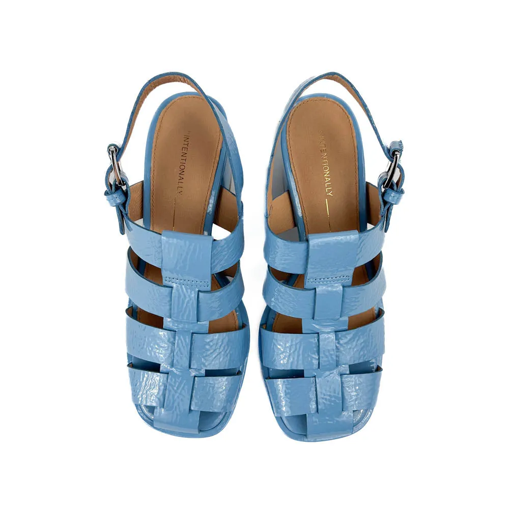 Intentionally Blank - July Fisherman Heel (Bright Blue)