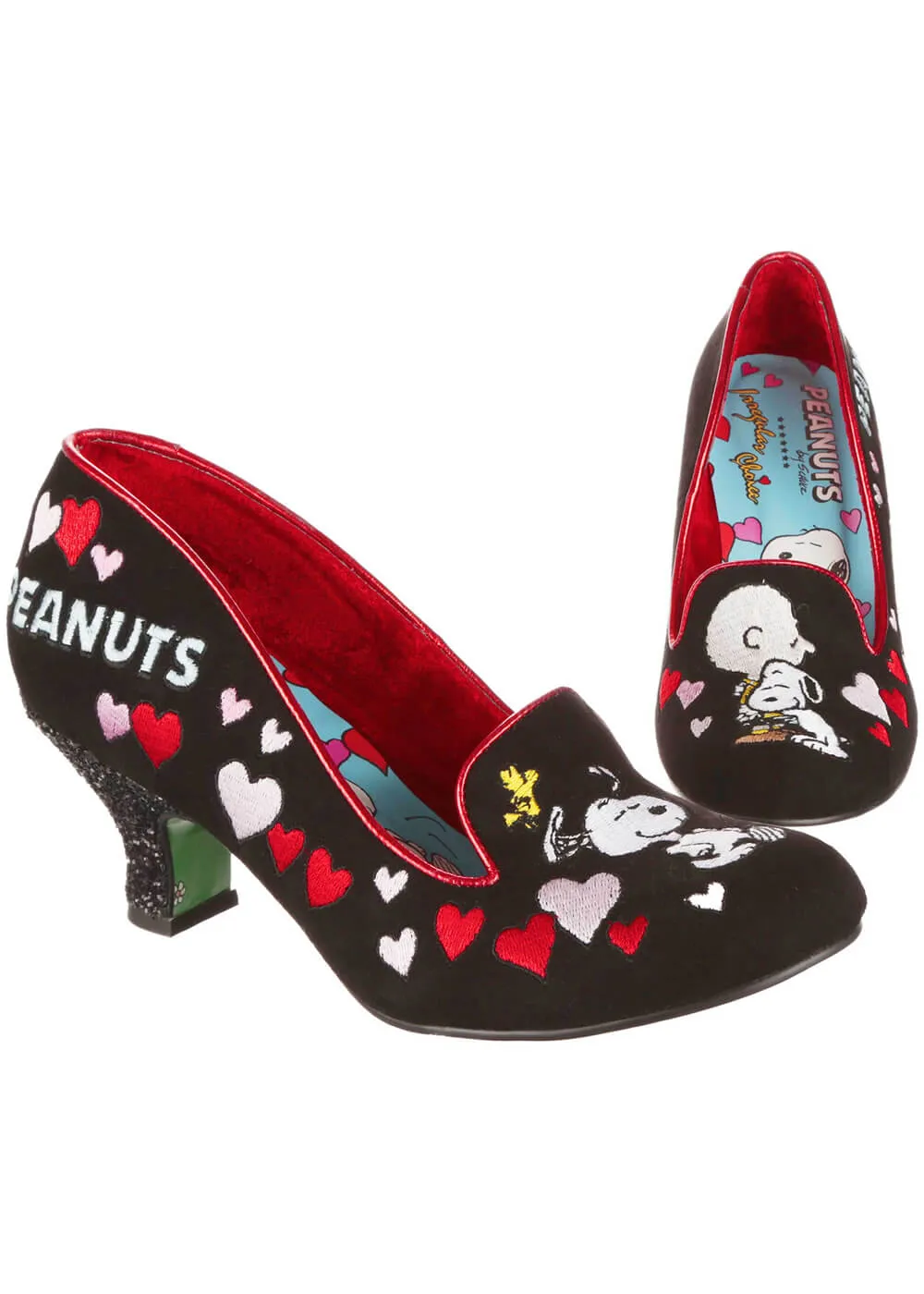 Irregular Choice x Peanuts A Boy And His Beagle Pumps Black