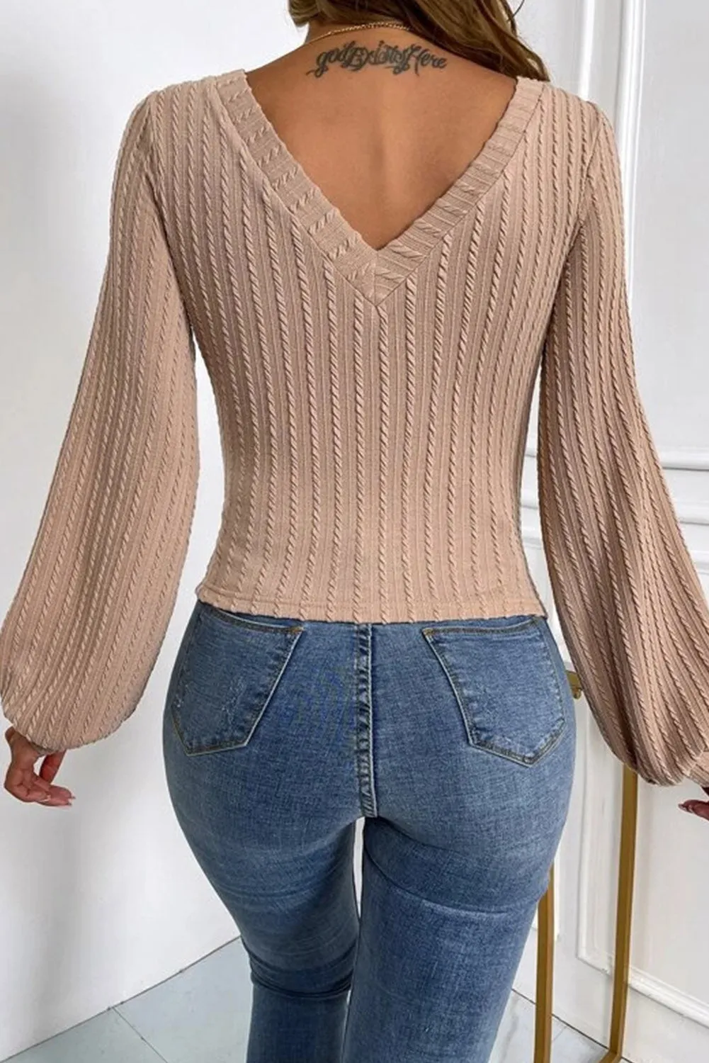 Jacquard Lantern Top