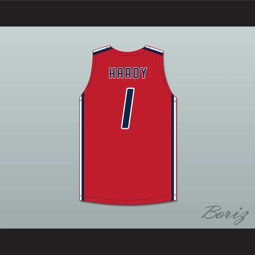 Jaden Hardy 1 Coronado High School Cougars Red Basketball Jersey 2