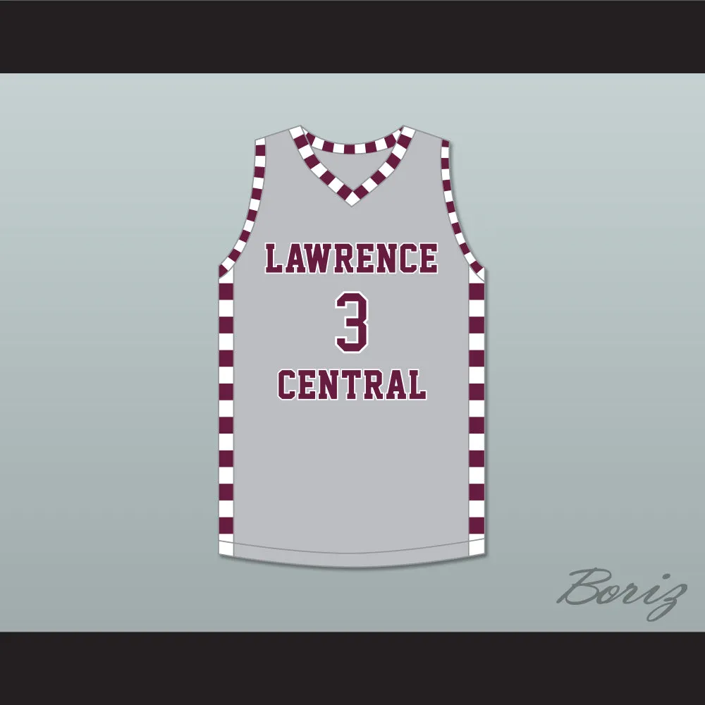 Jake LaRavia 3 Lawrence Central High School Bears Gray Basketball Jersey 2