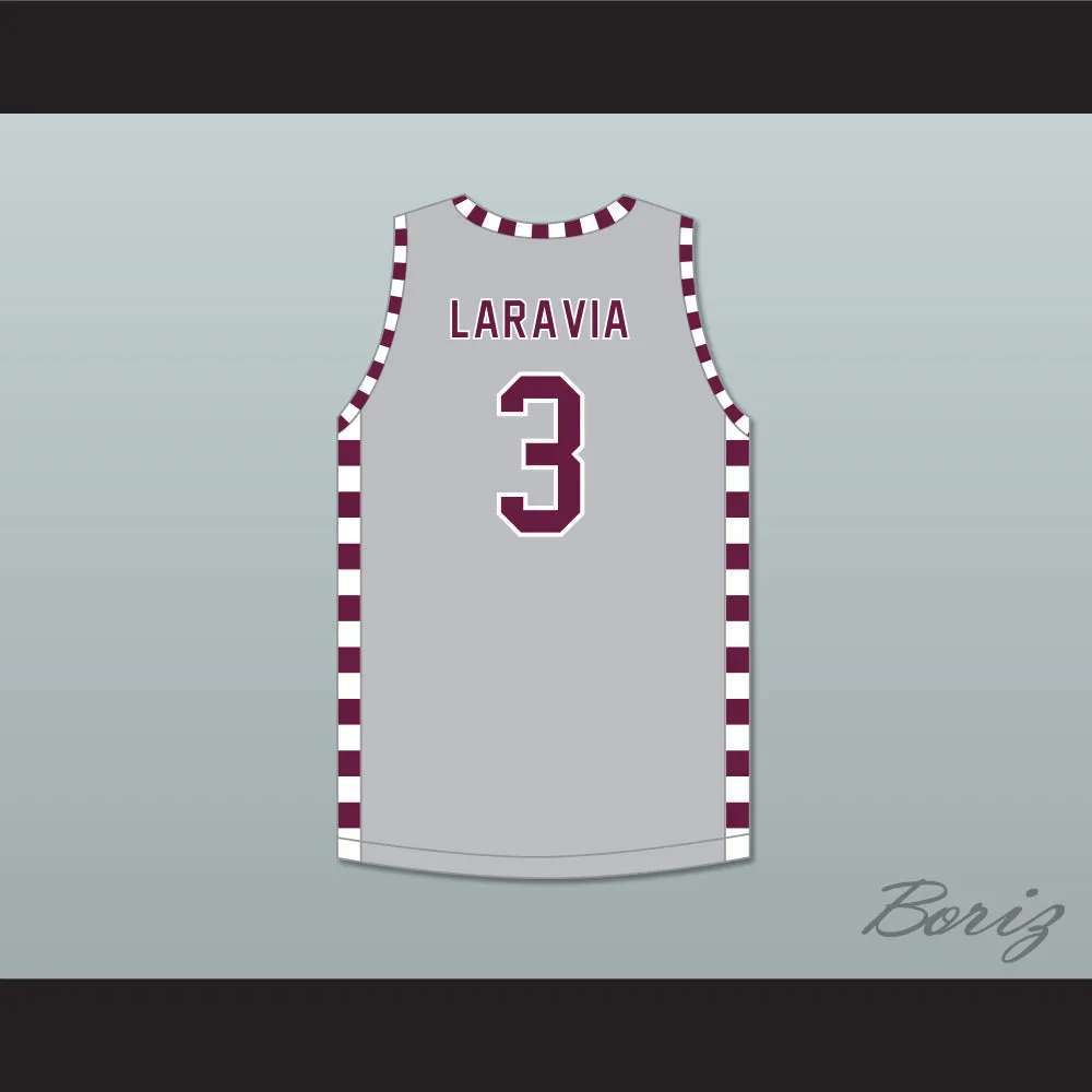 Jake LaRavia 3 Lawrence Central High School Bears Gray Basketball Jersey 2
