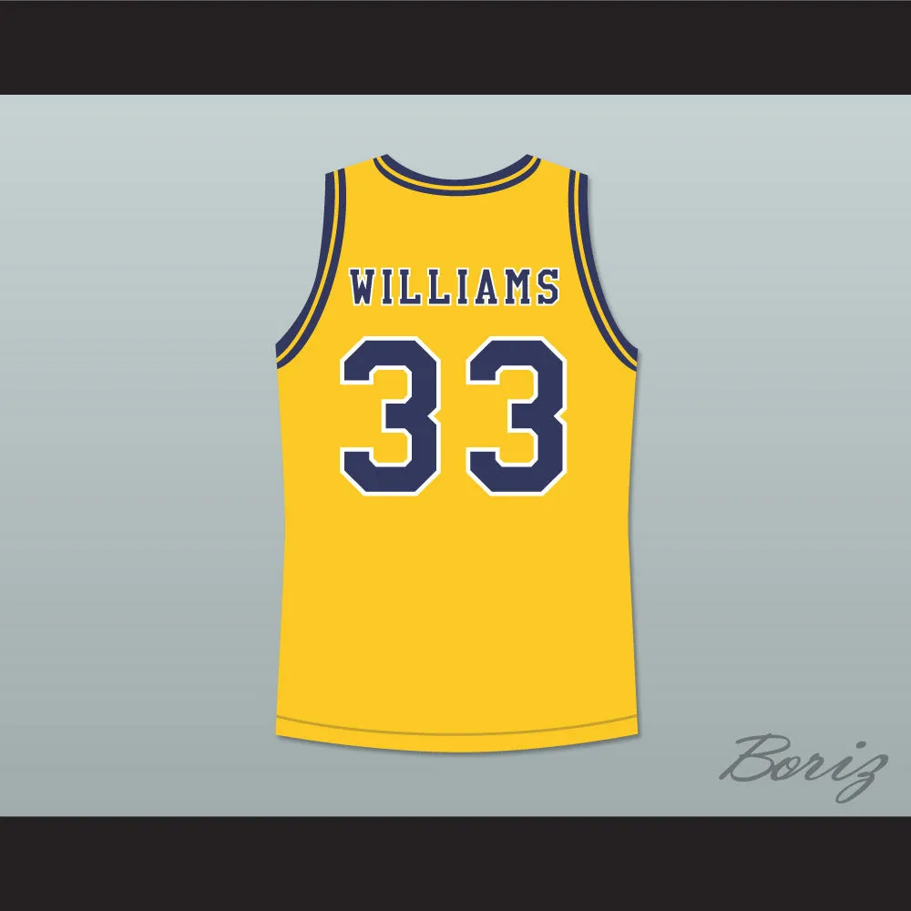 Jason Williams 33 Dupont High School Panthers Yellow Basketball Jersey 2