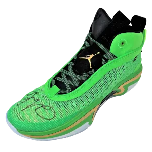 Jayson Tatum Celtics Signed Nike Air Jordan 'Green Spark' Left Sneaker FANATICS